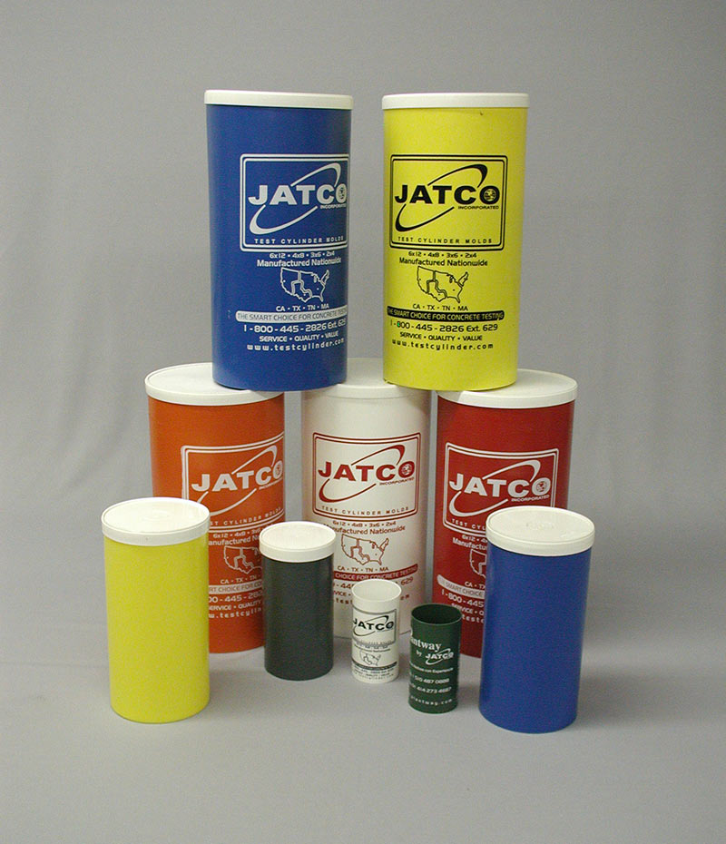 JATCO manufactured concrete test cylinders